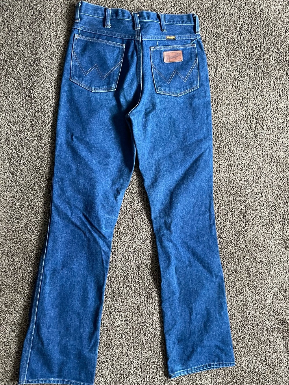 Wrangler Men's Dark Blue Bootcut Denim Jeans